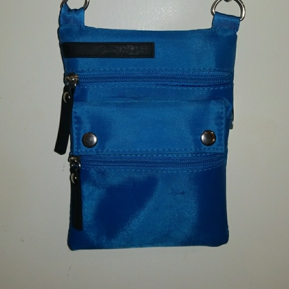 scansafe Bags Safescan Rfid Protected Purse Blue Poshmark